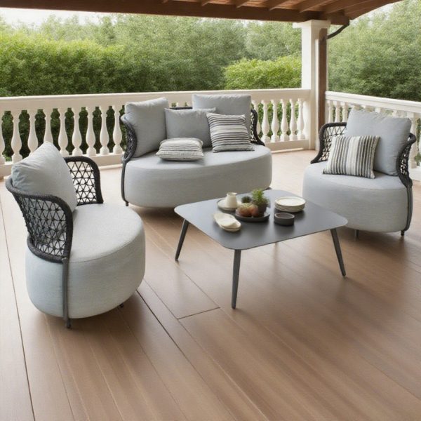 Custom Modern Style Handmade USA Rattan Sofa Set Outdoor Furniture for Living Room Courtyard Terrace Villa Garden Hotel Leisure
