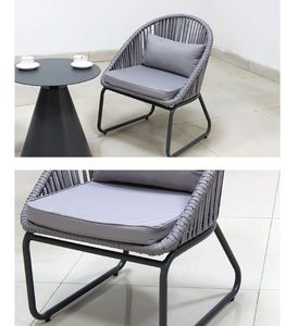 Waterproof and Sun-Protected Open-Air Garden Villa Leisure Chair Combination for Villa Use Outdoor Dining Table Chair Set