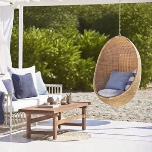 Bird's Nest for Outdoor Courtyard Balcony Leisure Internet Celebrity Favorite Modern Nordic Single Person Wood Hanging Chair